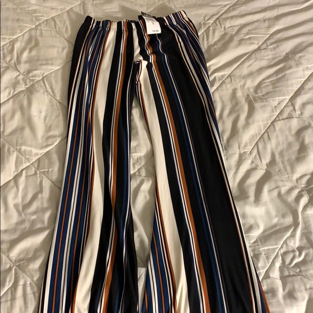 Stripped Flare Pants